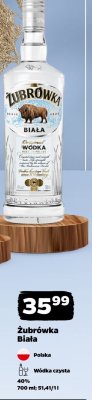Wódka Żubrówka biała z nutą czarnej porzeczki promocja w Netto