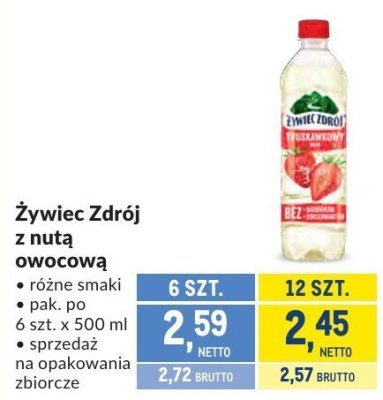 Żywiec Zdrój z nutą owocową promocja w Makro