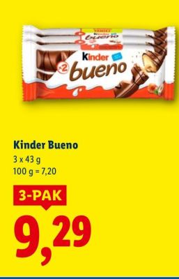 Baton Bueno 3-pak promocja w Lidl
