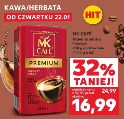 Kawa mielona Premium 250 g promocja w Kaufland