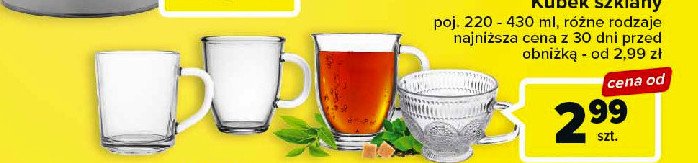 Kubek szklany 275 ml promocja