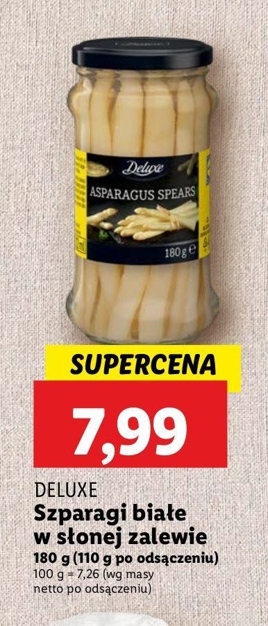 Szparagi białe Deluxe promocja