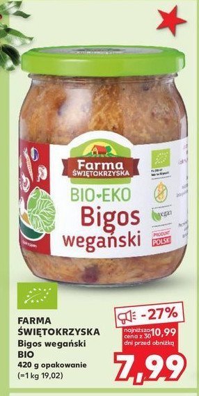 Bigos wegański bio Farma świętokrzyska promocja