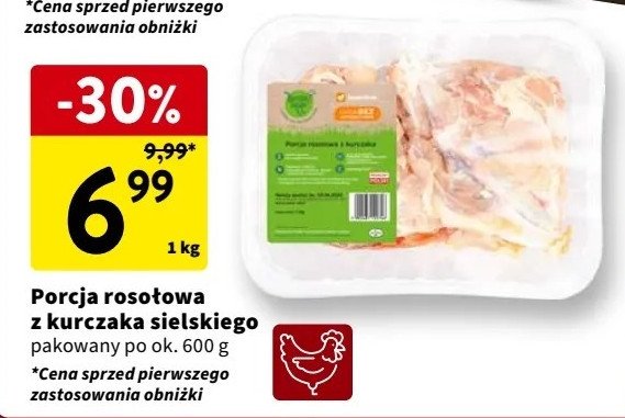 Porcja rosołowa z kurczaka sielskiego Superdrob promocja