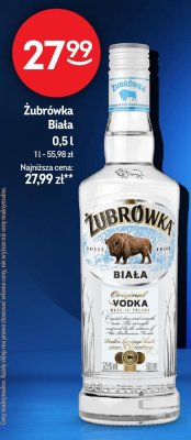 Wódka Żubrówka Biała promocja w Żabka
