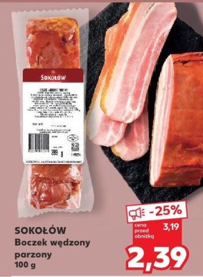 Boczek wędzony parzony 100 g promocja w Kaufland