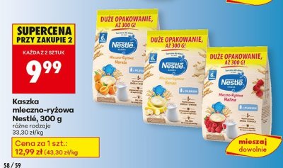 Kaszka mleczno-ryżowa Nestlé, 300 g promocja w Biedronka