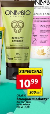 Micelarny szampon w艂osy suche i zniszczone Only bio fitosterol Onlybio promocja