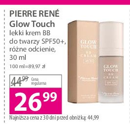 Krem do twarzy spf50 02 natural Pierre rene glow touch promocja