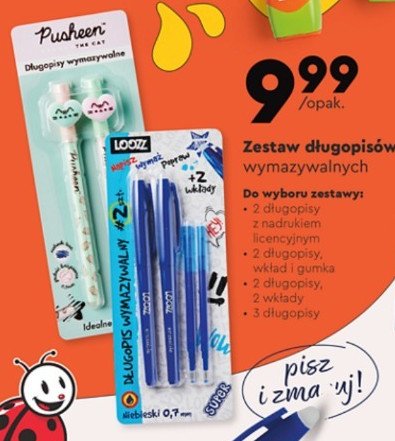 D艂ugopis wymazywalny + wk艂ady Loozz promocja