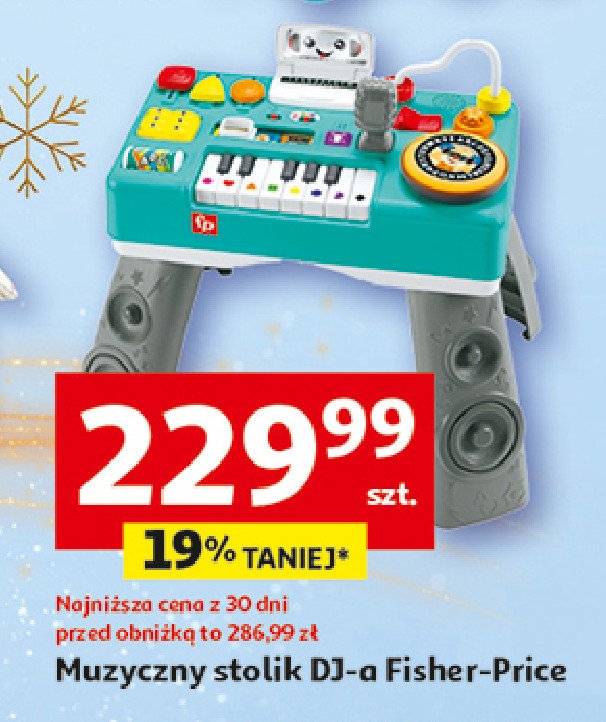 Muzyczny stolik dj-a Fisher-price promocja