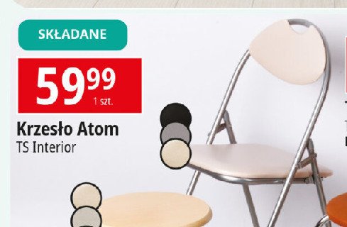 Krzesło atom czarny Ts interior promocja