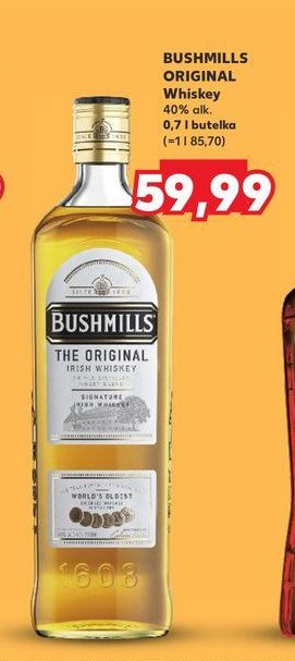 Whiskey Bushmills original promocja w Kaufland