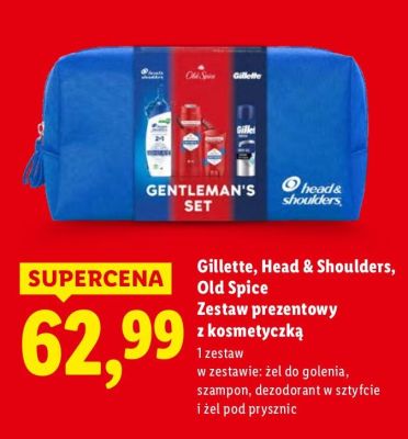 Gillette, Head & Shoulders, Old Spice Zestaw prezentowy z kosmetyczką promocja w Lidl
