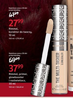 Korektor do twarzy Rimmel promocja w Rossmann