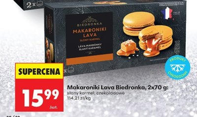 Makaroniki lava Biedronka słony karmel promocja w Biedronka
