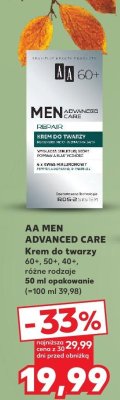 Krem do twarzy Men Advanced Care 40+ różne rodzaje  promocja w Kaufland