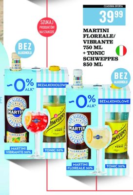 Vermuth 750 ml + nap贸j schweppes indian tonic 850 ml Martini vibrante promocja