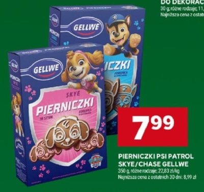 Pierniczki Psi Patrol Skye/Chase Gellwe promocja w Stokrotka