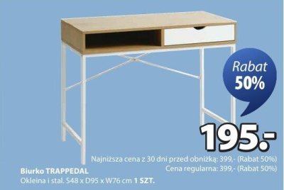 Biurko TRAPPEDAL JYSK promocja