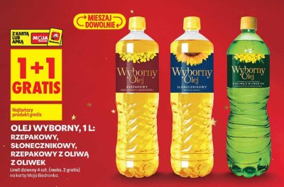 Olej Wyborny słonecznikowy 1l promocja w Biedronka