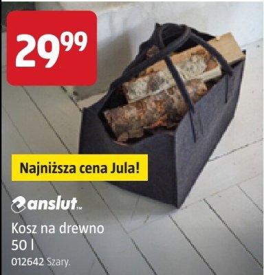 Kosz na drewno Anslut 50 l promocja w Jula