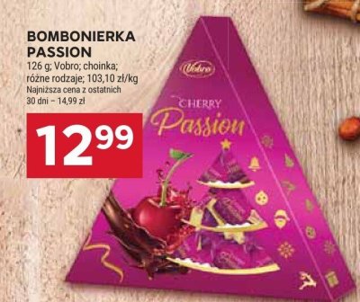 Bombonierka Passion Wibro cherry promocja w Stokrotka