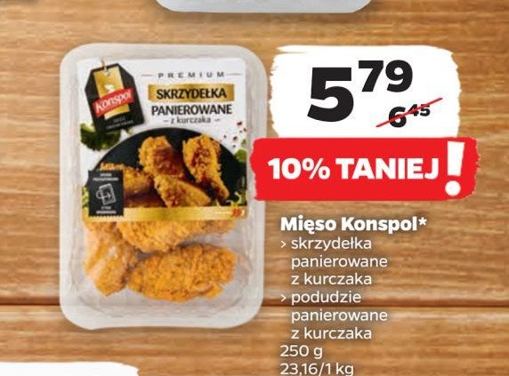 Skrzydełka panierowane z kurczaka Konspol promocja w Netto