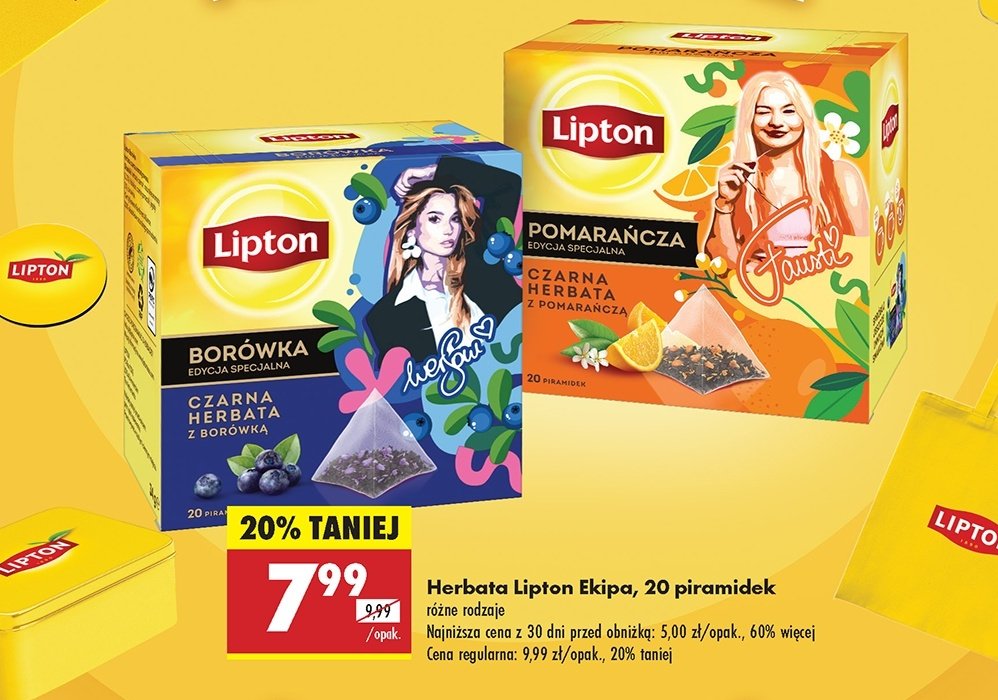 Herbata czarna z pomarańczą Lipton promocja