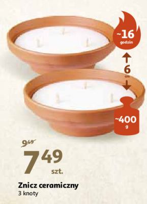 Znicz ceramiczny 16h 400 g promocja
