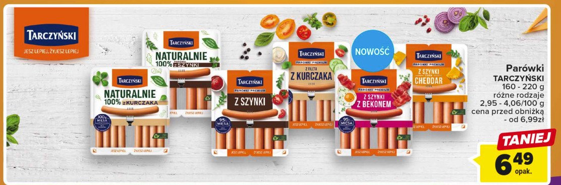Parówki z szynki z cielęciną Tarczyński promocja