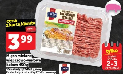 Mięso mielone Mięso mielone wieprzowo-wołowe Łuków 450 g promocja w TOPAZ
