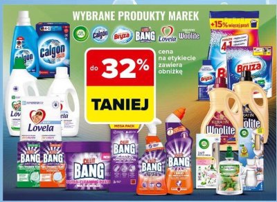 Wszystkie produkty marek Air Vick, Calgon, Bryza, Cillit Bang, Lovela, Woolite do -32% taniej promocja w Carrefour