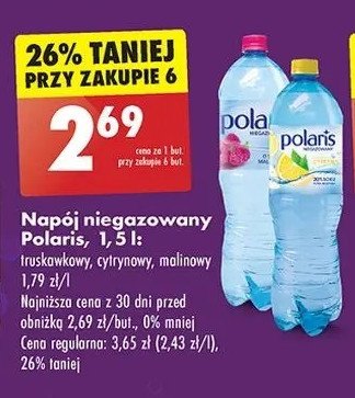 Woda truskawkowa Polaris promocja