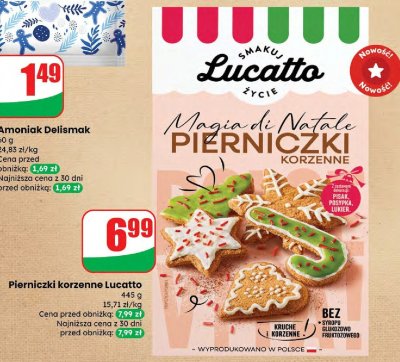 Pierniczki korzenne Lucatto promocja w Dino