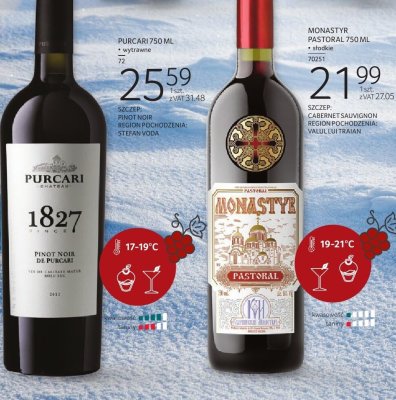 Wino Monastyr Pastoral Cabernet Sauvignon 750 ML promocja w Selgros