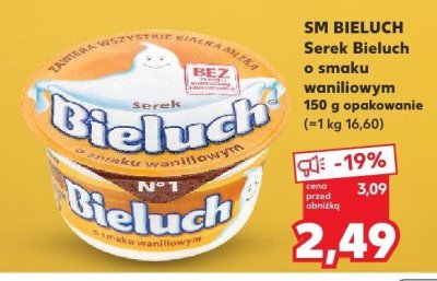 Serek Bieluch o smaku waniliowym 150g promocja w Kaufland