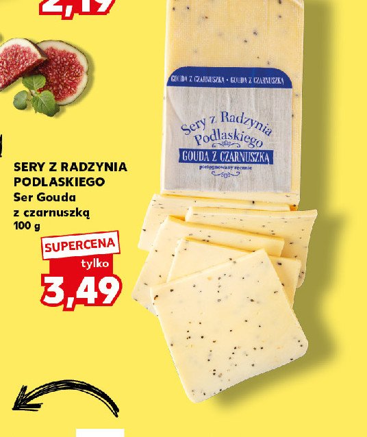 Ser gouda z czarnuszką Z radzynia podlaskiego promocja