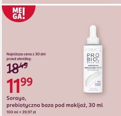 Prebiotyczna baza pod makijaż Soraya promocja