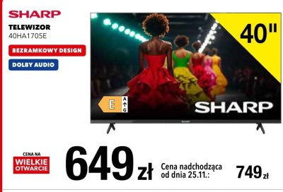 Telewizor SHARP 40HA1705E 40" promocja w RTV EURO AGD