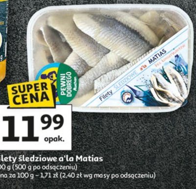 Filety śledziowe promocja w Auchan