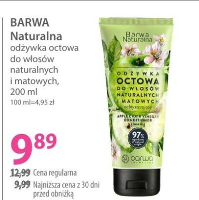 Odżywka octowa BARWA Naturalna promocja w Hebe