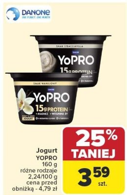 Jogurt YOPRO promocja w Carrefour