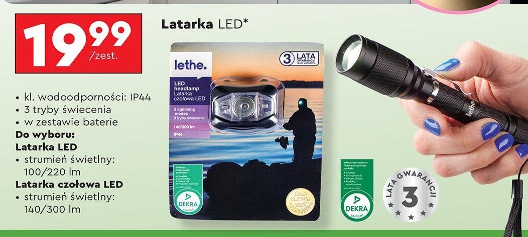 Latarka led Lethe promocja w Biedronka