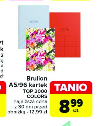 Brulion a5 96 kartek Top-2000 promocja