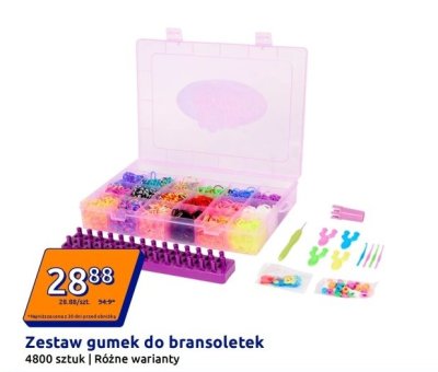 Zestaw gumek do bransoletek promocja w Action