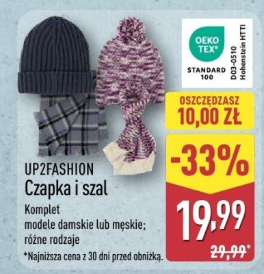 Czapka i szal  promocja w Aldi