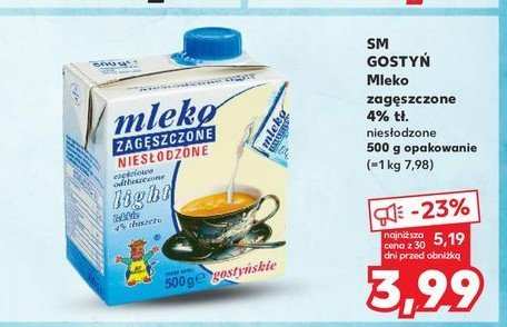 Mleko zagęszczone light Gostyń promocja