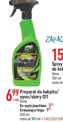 P艂yn do kokpitu cytryna Q11 promocja