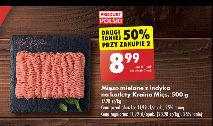 Mięso mielone z indyka Kraina mięs promocja